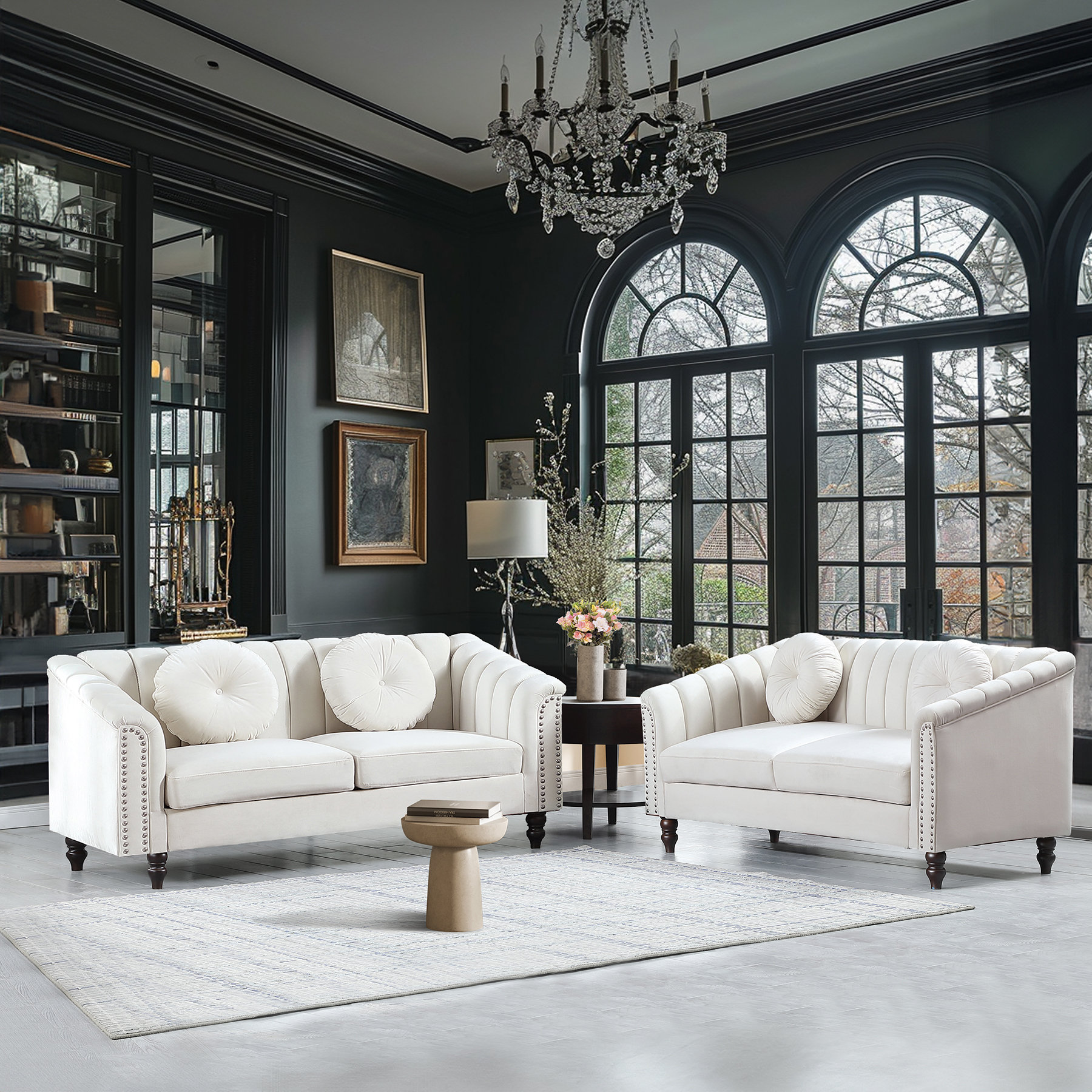 Rosdorf Park 2 Piece Velvet Living Room Set Reviews Wayfair Canada